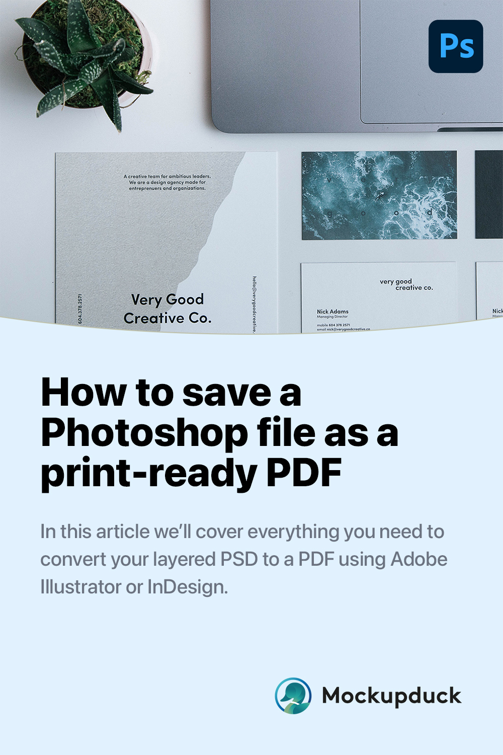 How to save a Photoshop file as a print-ready PDF