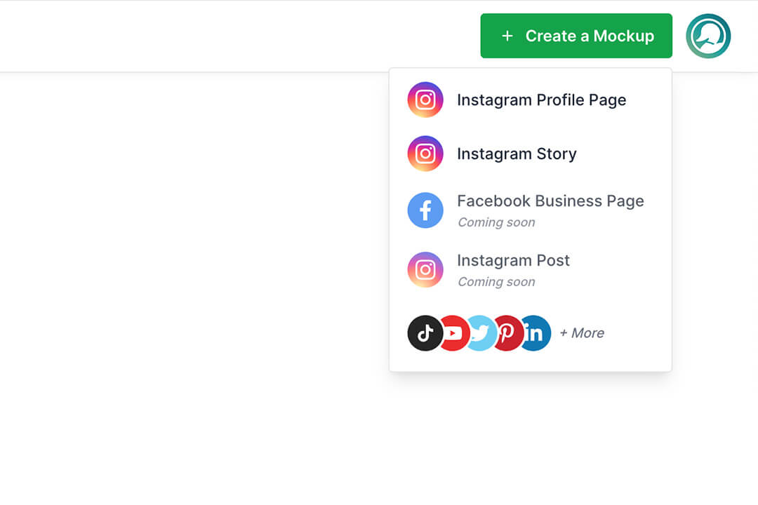 Social media mockup templates for Instagram, TikTok, Facebook and more