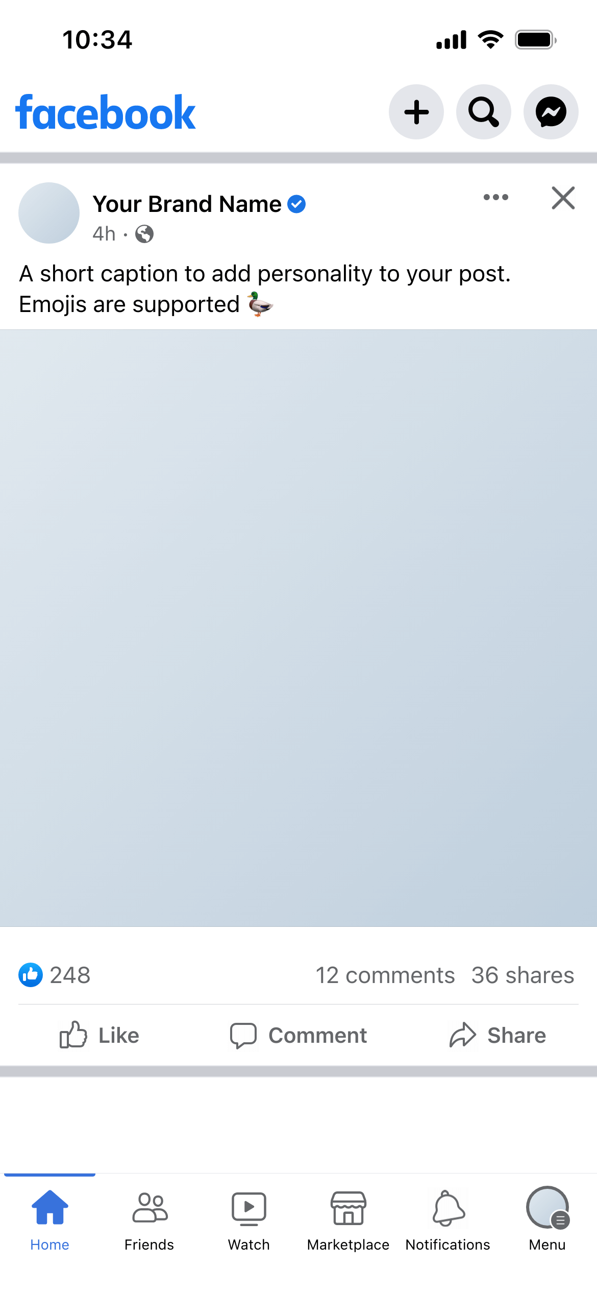 Facebook Post Mockup Generator