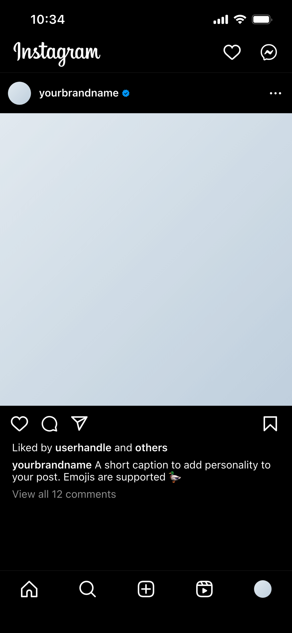Instagram post mockup - approved