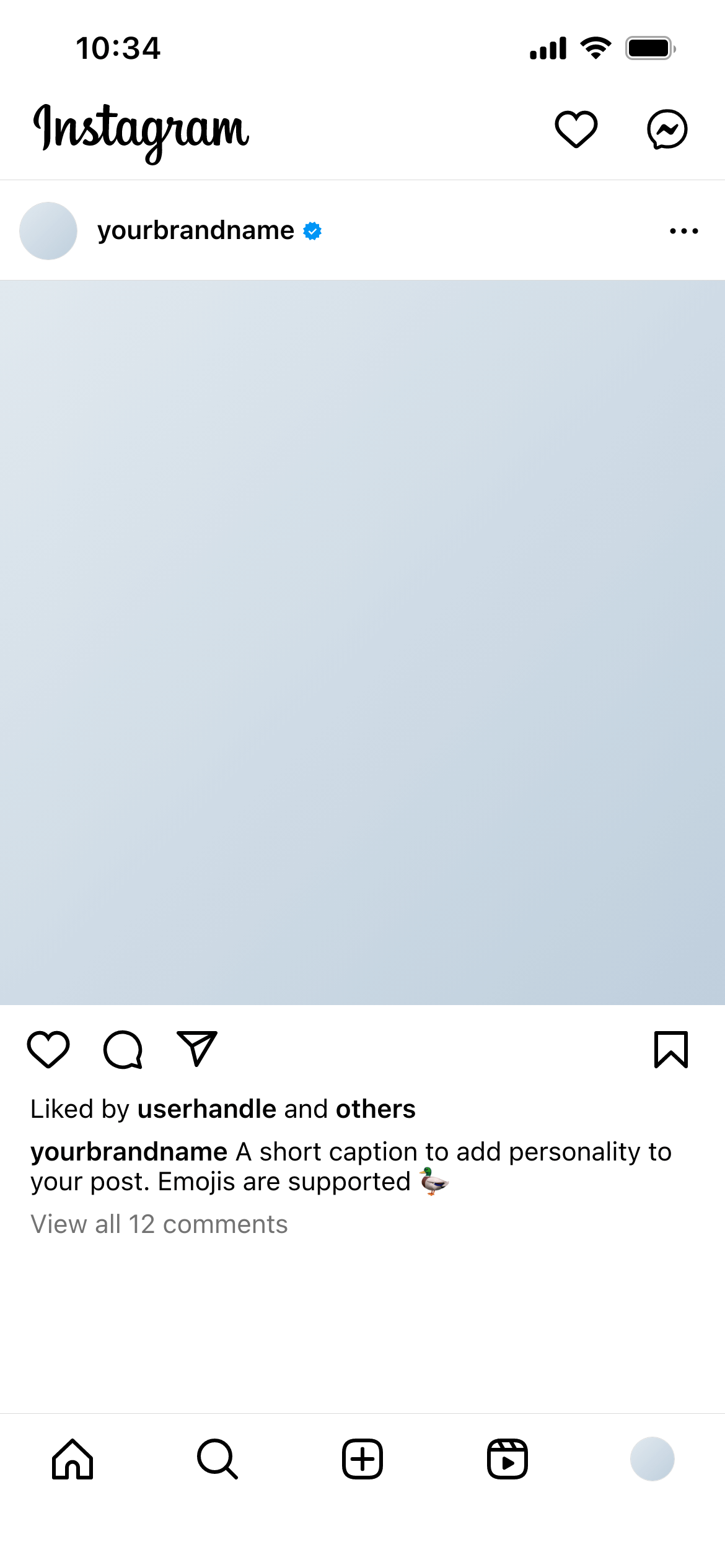 Instagram post mockup - draft
