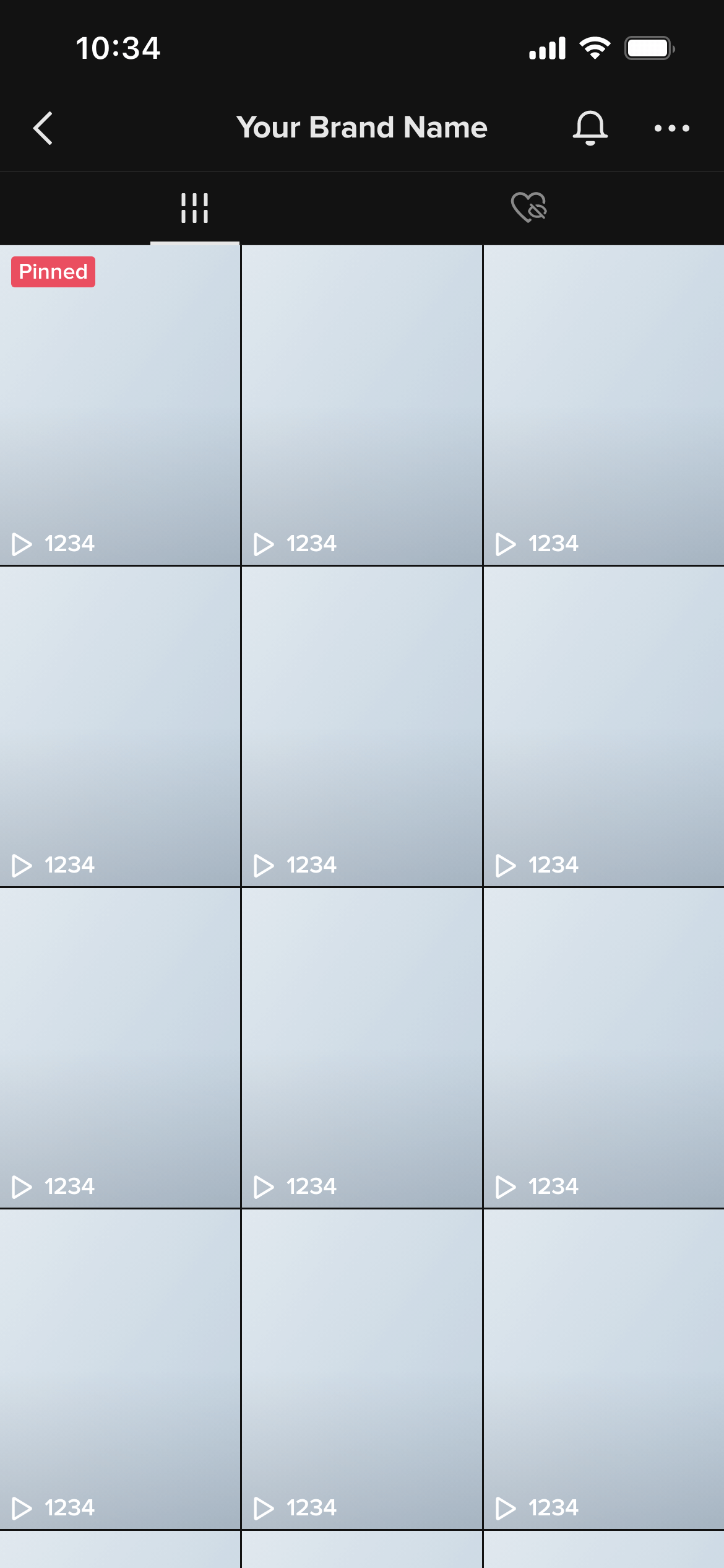 TikTok Grid Mockup Generator dark mode